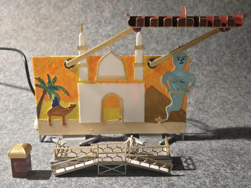 Fairground ride in H0 flying carpet Fliegender Teppich