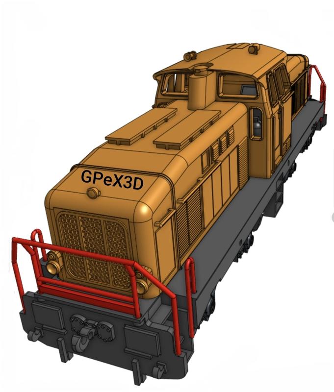 Train model H0 Henschel DHG 1000 BB 2nd version