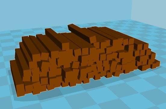 Trackside scenery - pile of old sleepers