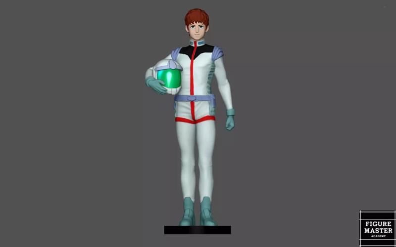 AMURO RAY GUNDAM PILOT GUNPLA ANIME 3D PRINT