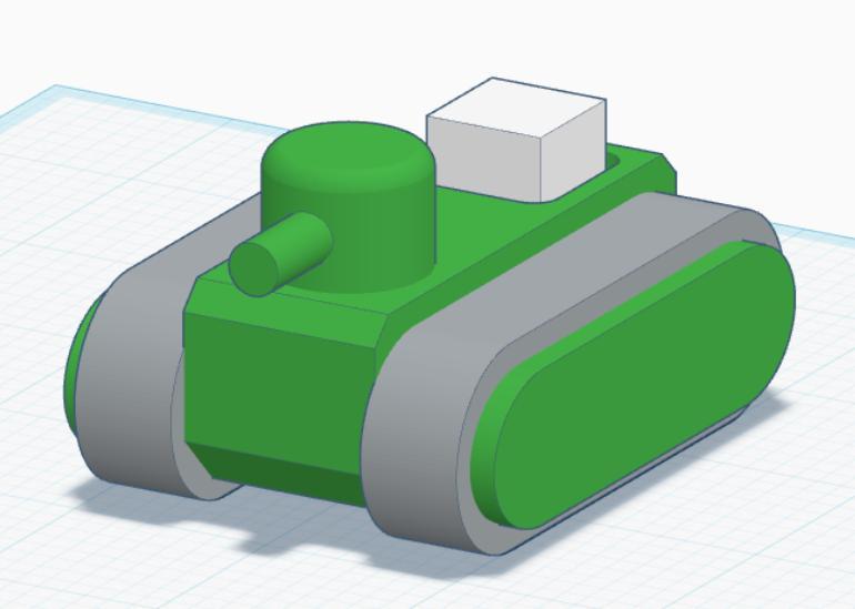 tonk with integrated D6 holder