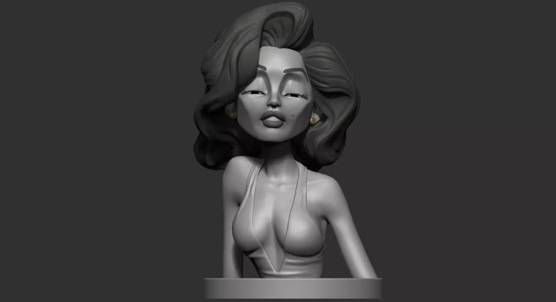 MARILYN MONROE STYLIZED BUST