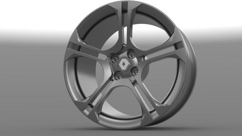RENAULT GTI RIM 3D MODELING STL