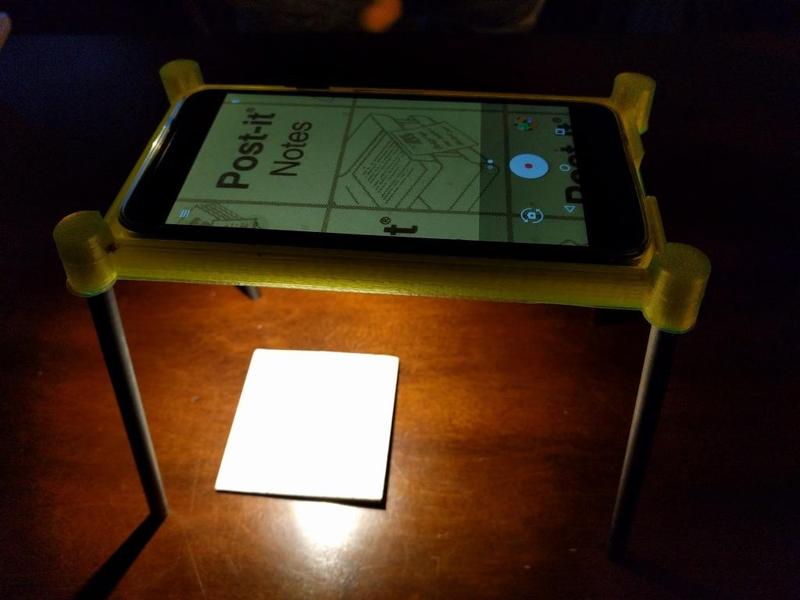 Nexus 5X light and magnifying stand