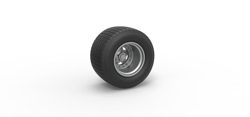 Diecast Wheel of Super Dirt Late model Scale 1:25