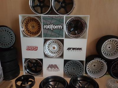 RC Drift rim presenter rim rack