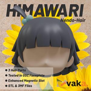 Himawari Inspired Short Layered Hair for Nendoroid – STL 3D Print Files