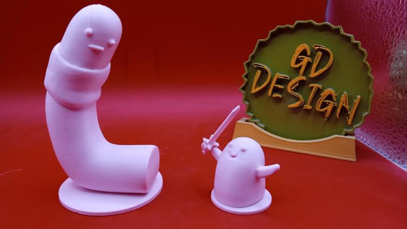 Adventure Time Shelby And Little Brother Kent Worm Figure