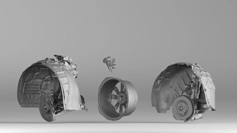 001636 3D Scan of Volkswagen Touareg 2021 Car Parts