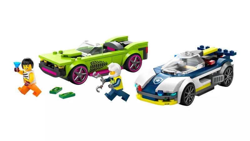 TwindBricks3D - 60415 Police Car and Muscle Car Chase