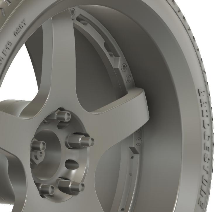 1/24 19x10.5 Rays Gram Lights 57F Pro wheels
