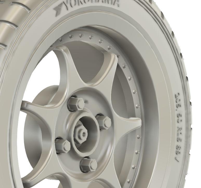 1/24 15x6.5 Enkei Racing S wheels