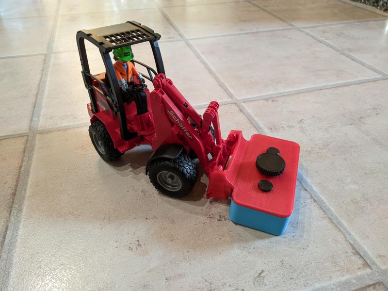Mower for Bruder farm loader