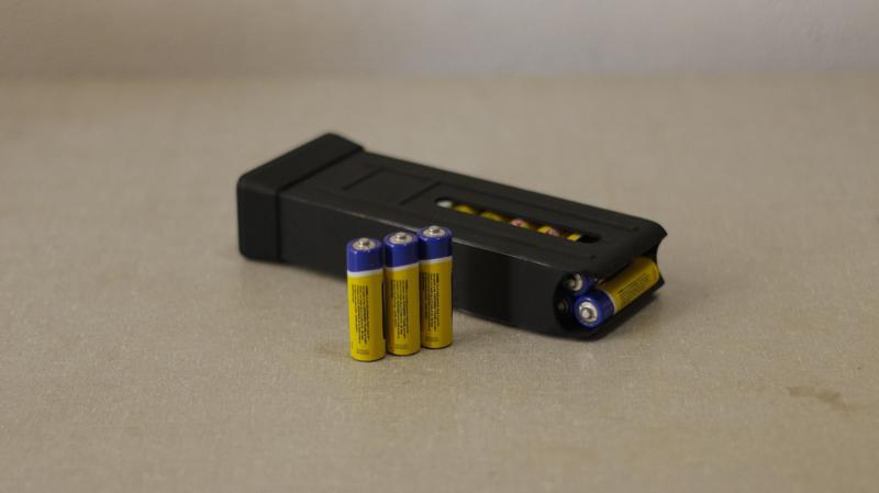 machine gun mag stock batteries AA