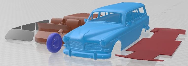 Volvo Amazon Wagon 1961 Printable Car