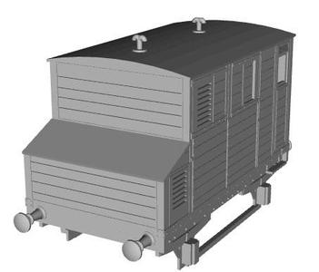 MGWR horsebox 1/55 scale