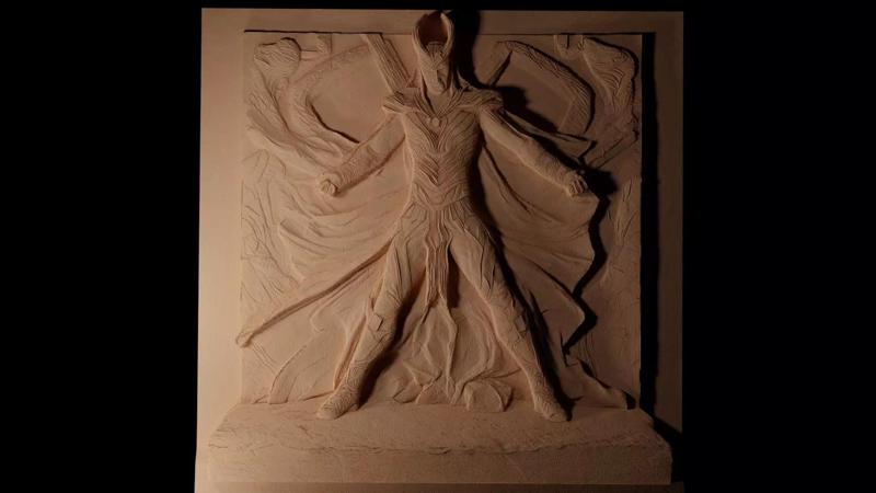 Loki Marvel CNC 3d Print High Relief Sand Casting
