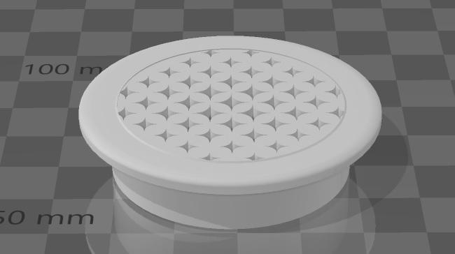 Round ventilation grille