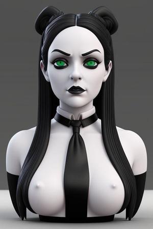 Wednesday Addams 3D Model - Perfect for Cosplay, Halloween & Gothic Collectors!
