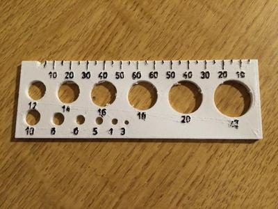 Screw Gauge for Metric Screws