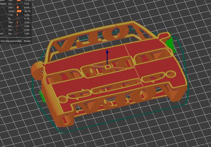Volvo 850 rotating text flip