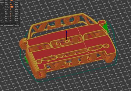Volvo 850 rotating text flip