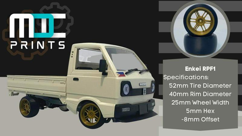 ENKEI RPF1 and Drift Tires for WPL D Series