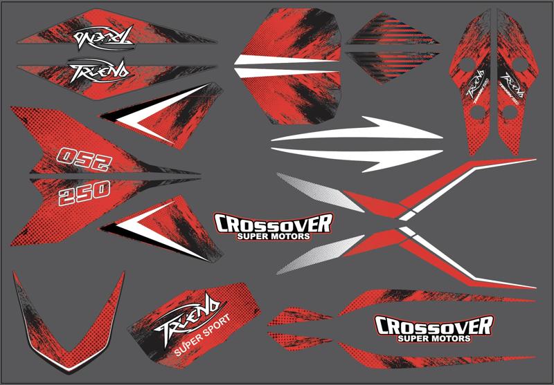 TEKKEN 250 Thunder Stickers