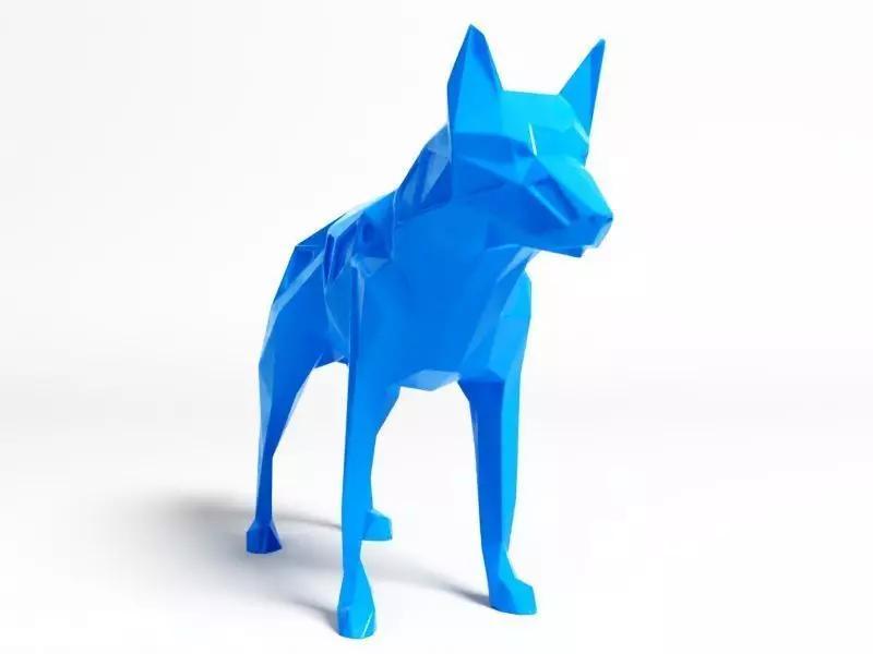 Polygon German Shepherd Dog