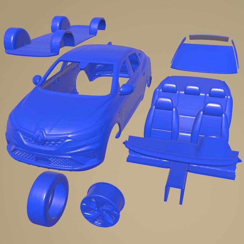 Renault Arkana RS-line 2022 Printable Car In Separate Parts