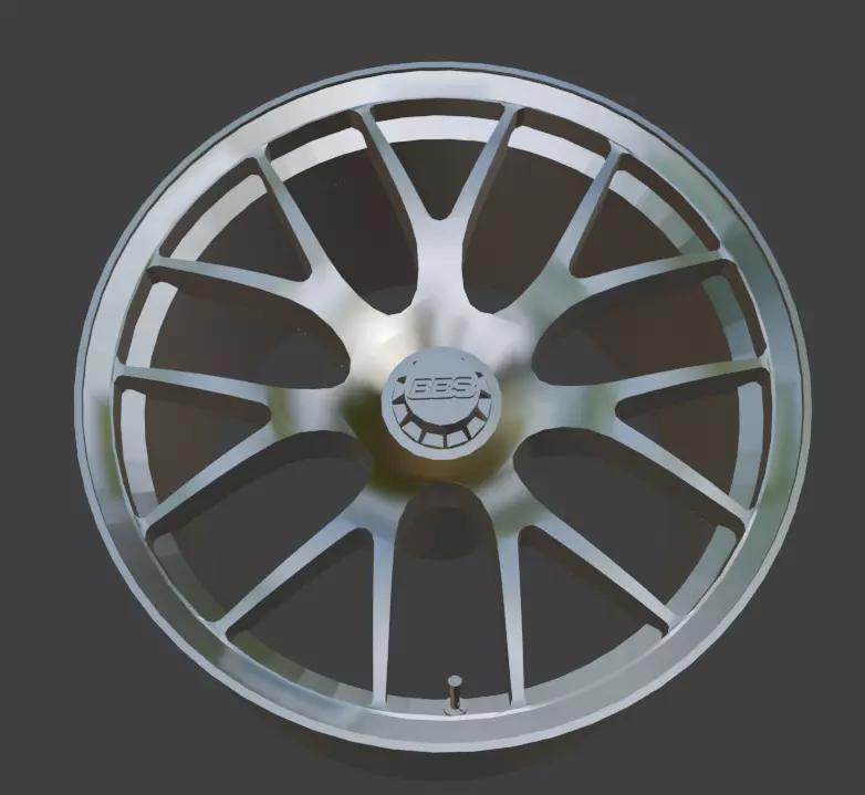 BBS Motorsport RE Centerlock Wheels 3D Print Ready