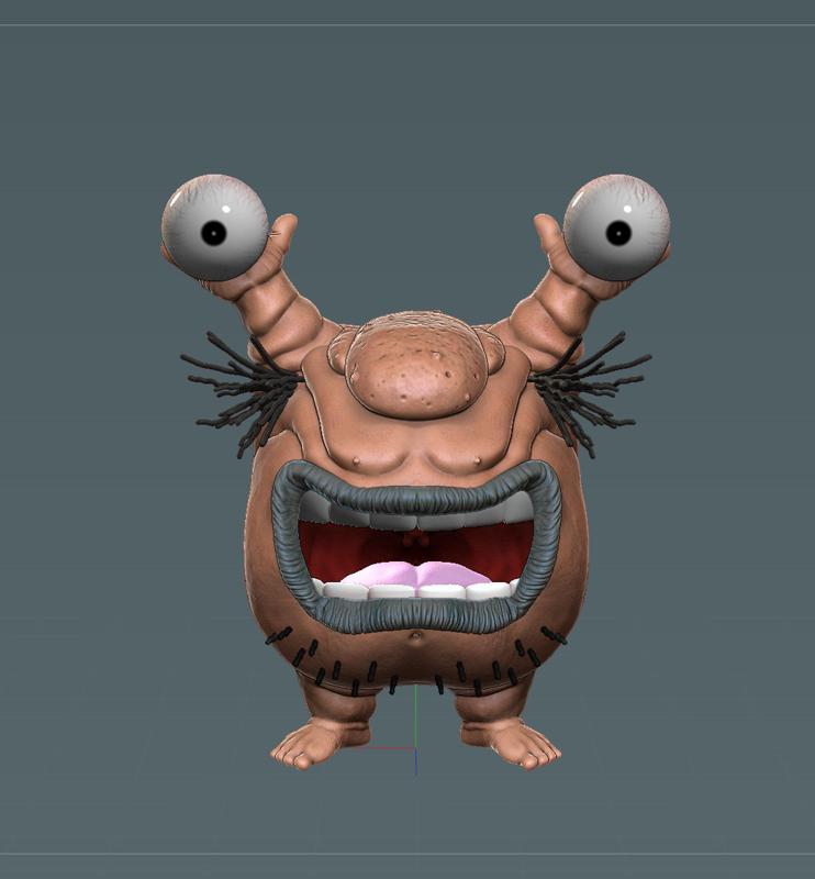 KRUMM - AHH REAL MONSTERS - NICKELODEON V1 smile
