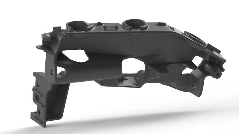 Audi Q8 I 4M 2018-2023 Front Left Bumper Bracket. OEM Number 4M8807283