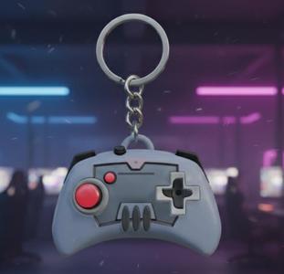 Classic Joystick Keychain - Retro Arcade Controller - Vintage Gaming - Ready to Print