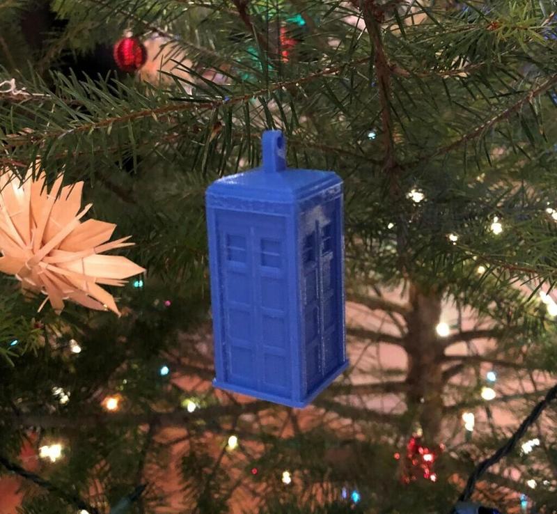 Detailed Tardis Christmas Ornament