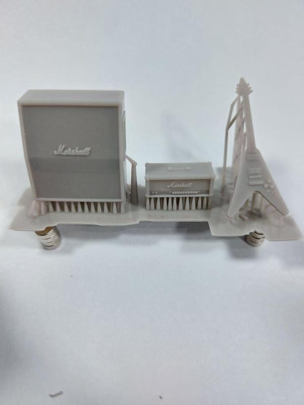 Electric guitar + Amp (Gibson and Marshall Style) 1:35 scale