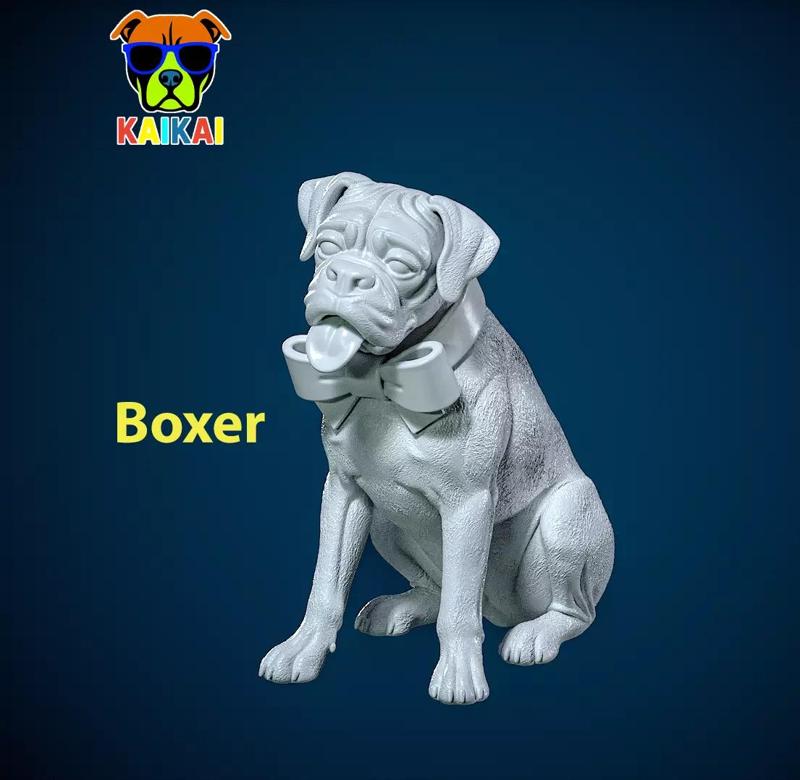 Boxer Dog statue - German Boxer dog model - 3D print