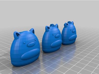 Squishy Animal Keychains