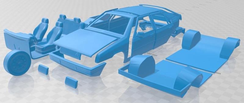 Citroen BX 1984 Printable Car