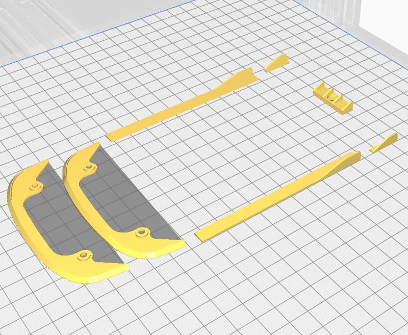 1:18 Autoart Subaru Bugeye Lip Skirt Diffuser