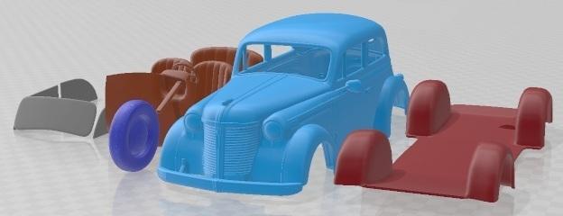 Opel Olympia 1938 Printable Car