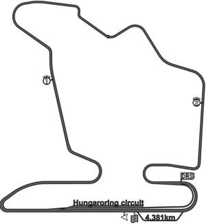 MJS2210 F1 Hungaroring CIRCUIT FOR 3D PRINTING