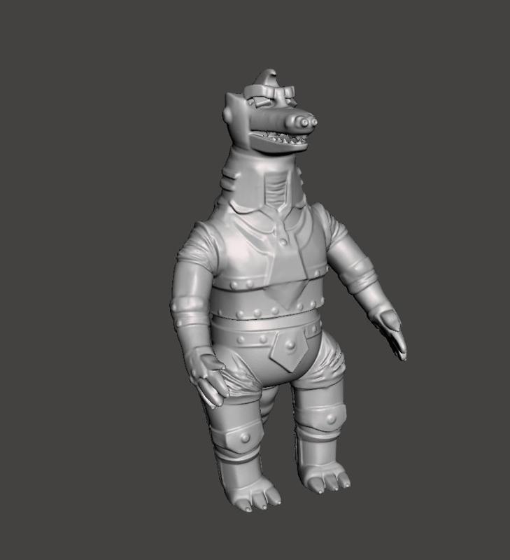 RETRO GODZILLA MECHA GODZILLA GODZILLA ART STYLE SOFUBI KAIJU
