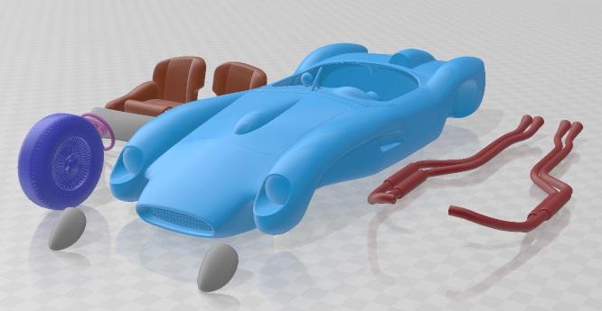 Ferrari Testa Rossa 1957 Printable Car