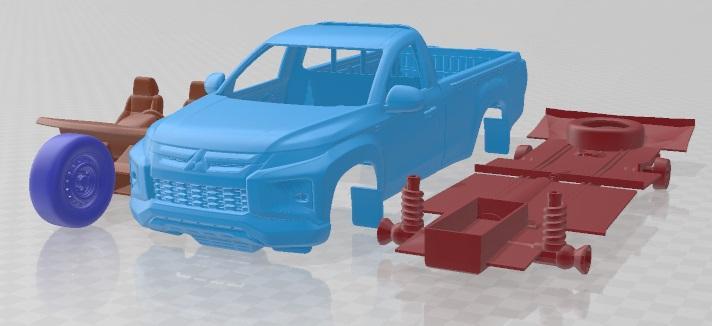 Mitsubishi L200 Regular Cab 2019 Printable Car