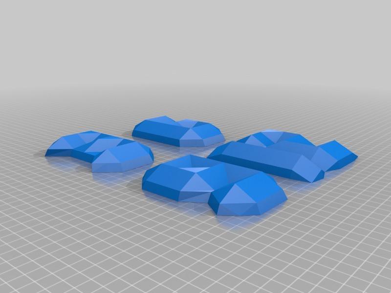 Low Poly Clock Numbers