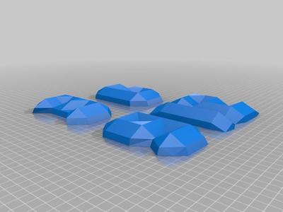 Low Poly Clock Numbers