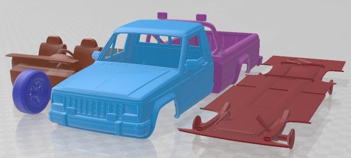 Jeep Comanche MJ 1984 Printable Car