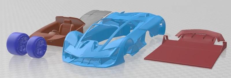 Lamborghini Terzo Millennio 2018 Printable Car