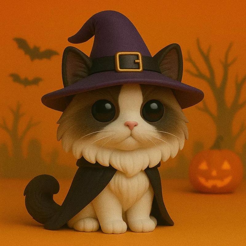 Ragdoll Hechicero de Halloween POP -STL